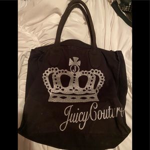 Juicy Couture Black Canvas tote